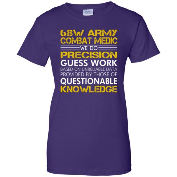 army combat medics womens t shirt - lady t shirt - purple