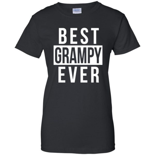 grampy womens t shirt - lady t shirt - black