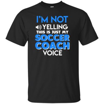 soccer coach t shirt - black