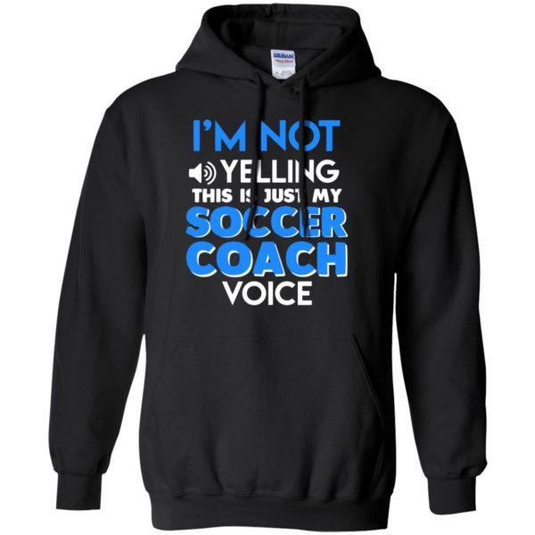 soccer coach hoodie - black