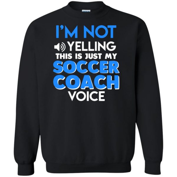 soccer coach sweatshirt - black