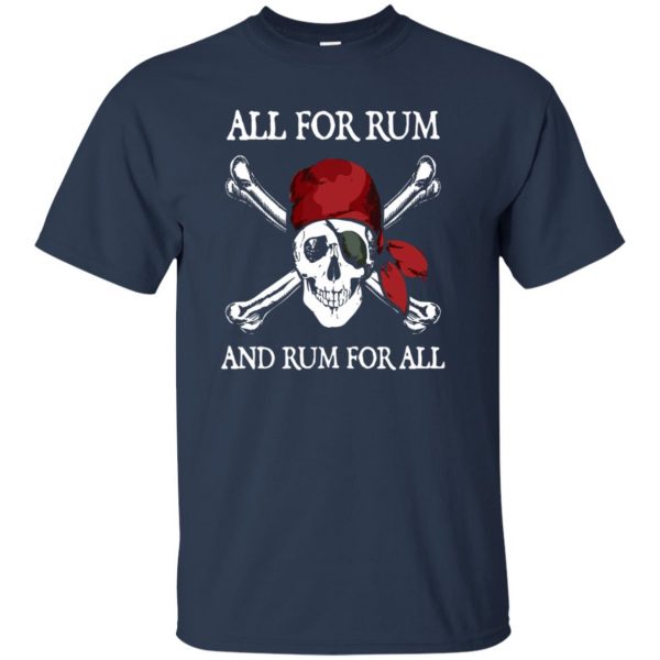 funny pirate t shirt - navy blue