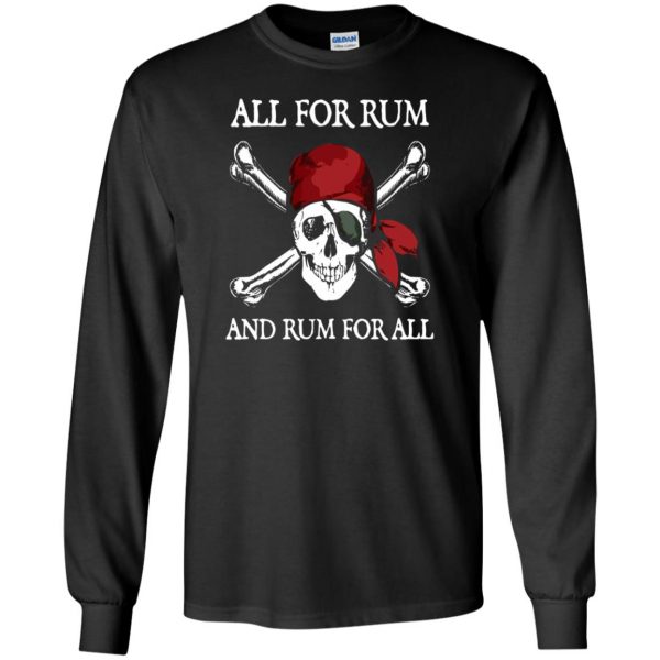 funny pirate long sleeve - black