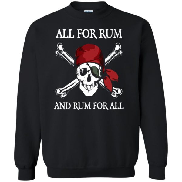 funny pirate sweatshirt - black