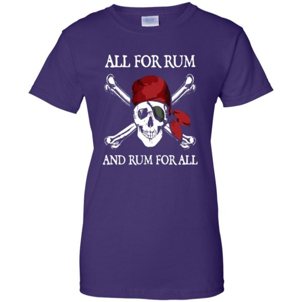 funny pirate womens t shirt - lady t shirt - purple