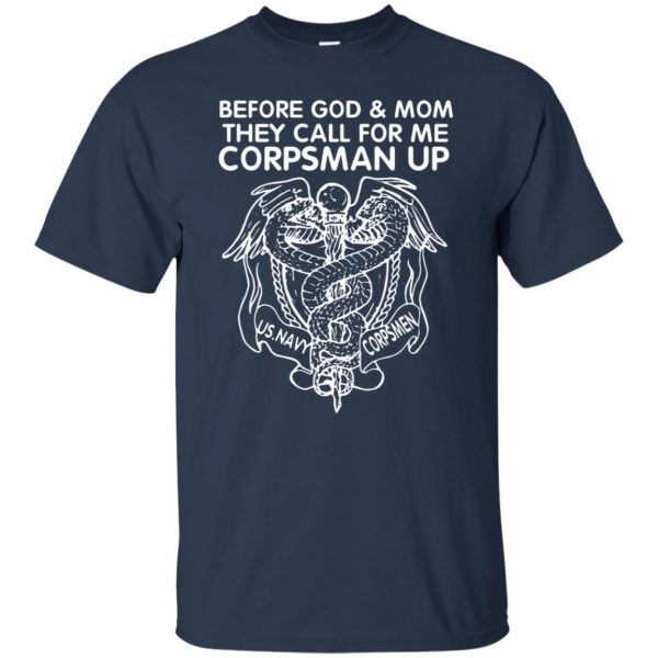 navy corpsman t shirt - navy blue