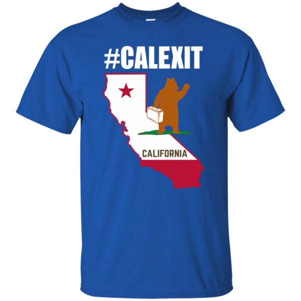 calexit t shirt - royal blue