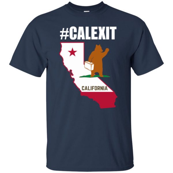 calexit t shirt - navy blue