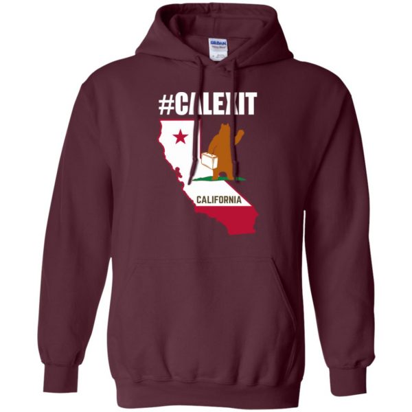 calexit hoodie - maroon