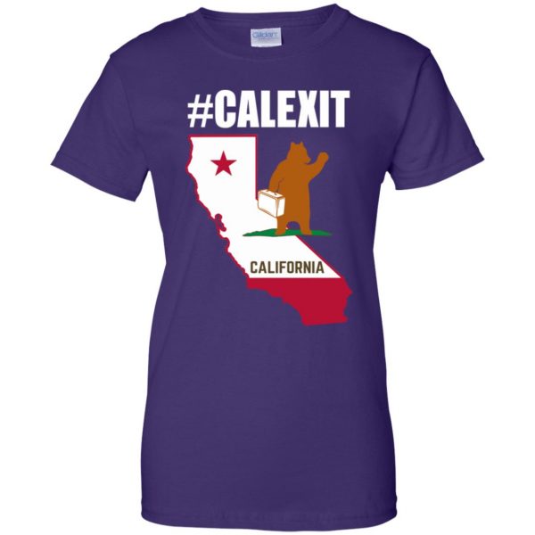 calexit womens t shirt - lady t shirt - purple