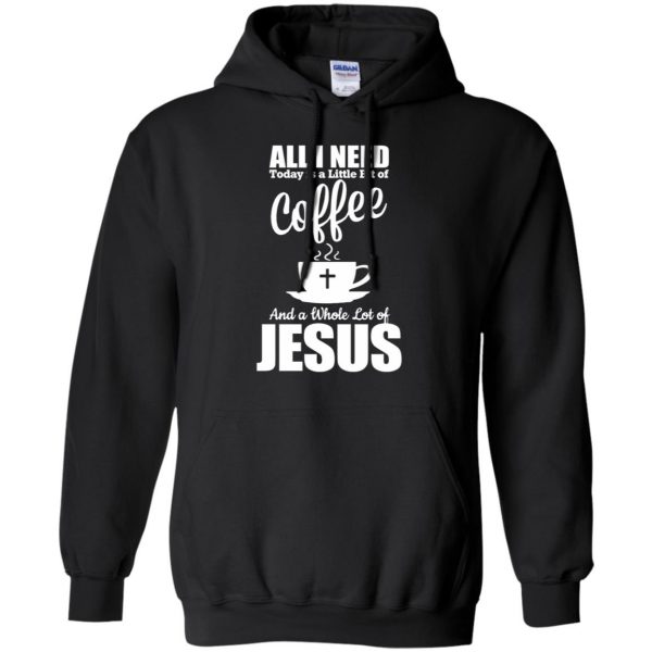 jesus coffee hoodie - black