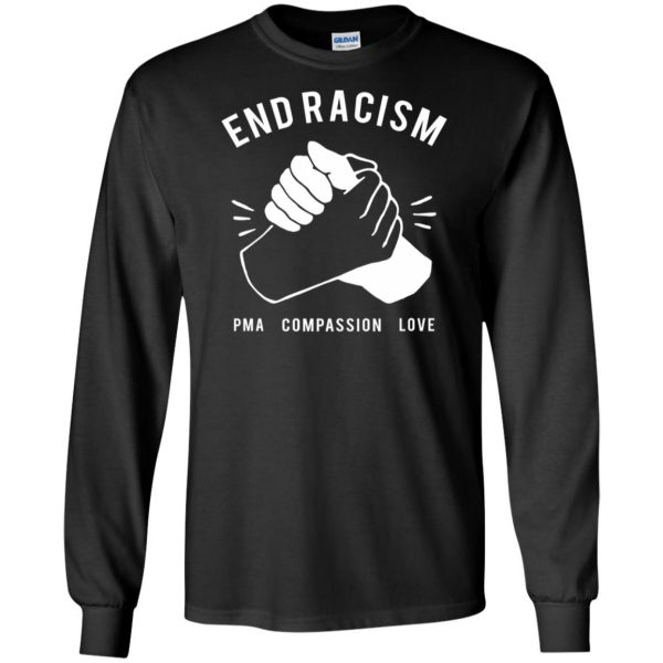 end racism long sleeve - black
