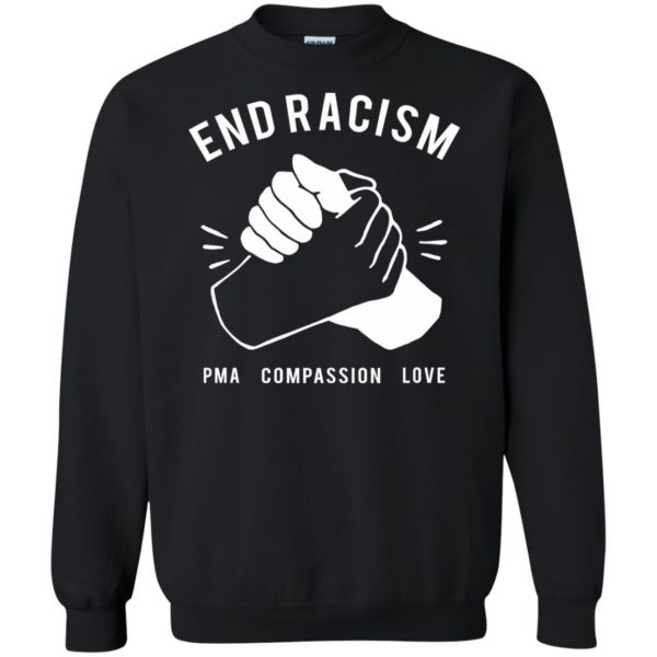 end racism sweatshirt - black