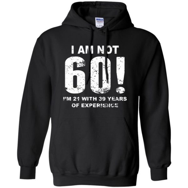 60th birthday hoodie - black