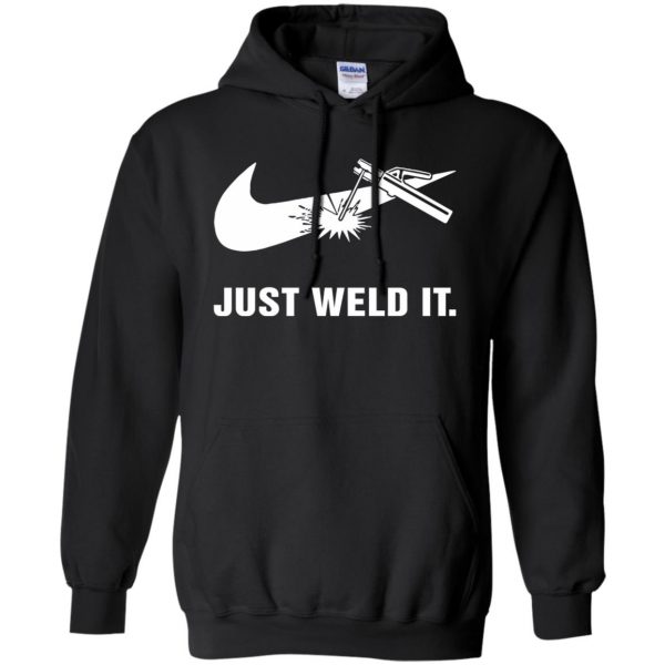 just weld it hoodie - black
