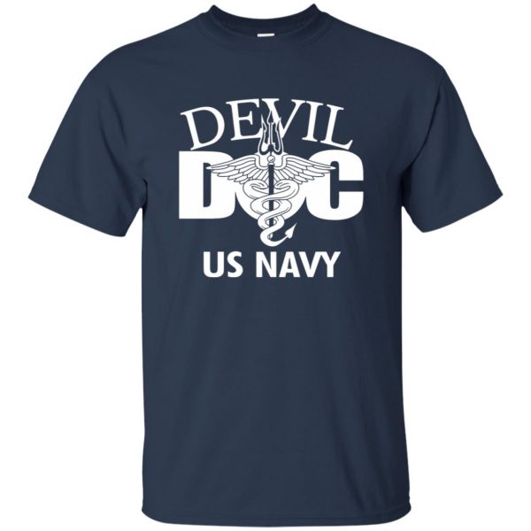 devil doc t shirt - navy blue