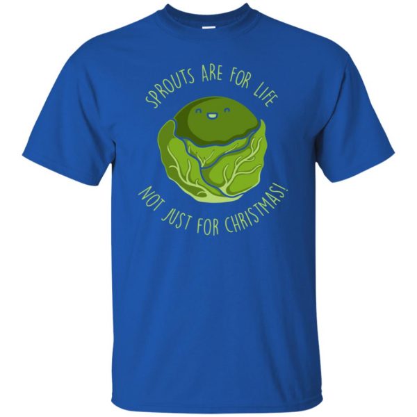 brussel sprouts t shirt - royal blue