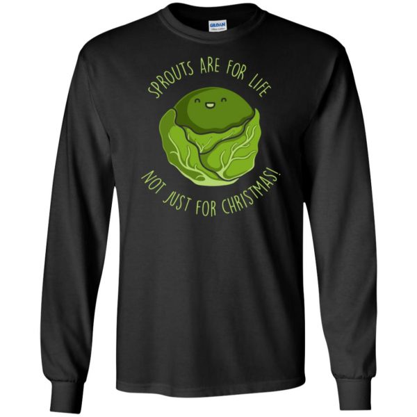 brussel sprouts long sleeve - black