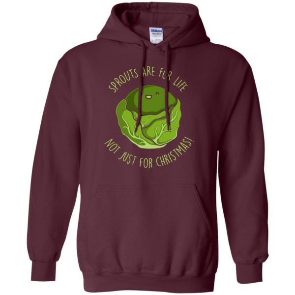 brussel sprouts hoodie - maroon