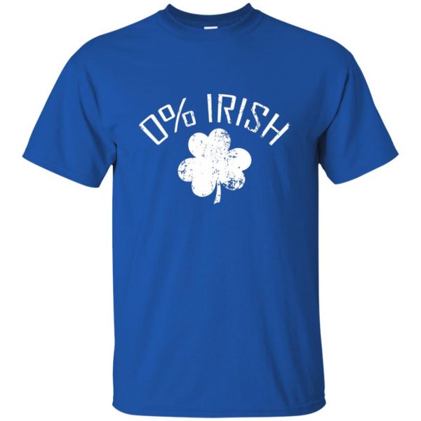 0 irish t shirt - royal blue