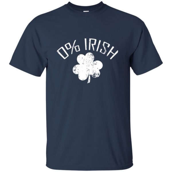 0 irish t shirt - navy blue