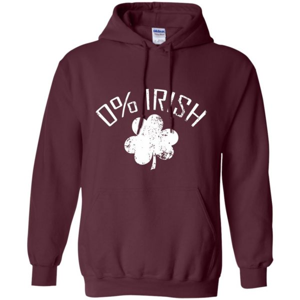 0 irish hoodie - maroon