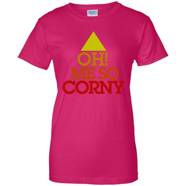 me so corny womens t shirt - lady t shirt - pink heliconia