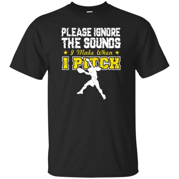 softball pitcher t shirts - black