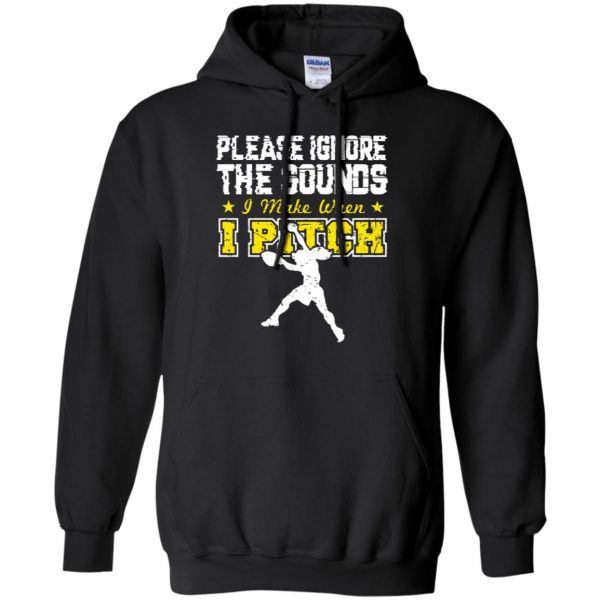softball pitcher hoodie - black