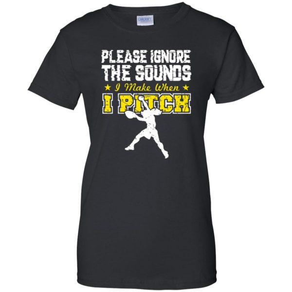 softball pitcher womens t shirt - lady t shirt - black