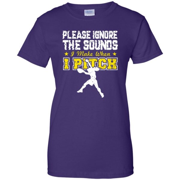 softball pitcher womens t shirt - lady t shirt - purple