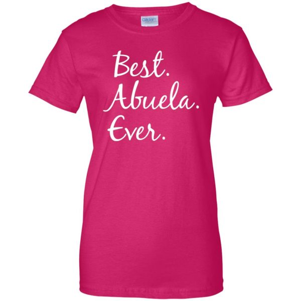 abuela womens t shirt - lady t shirt - pink heliconia