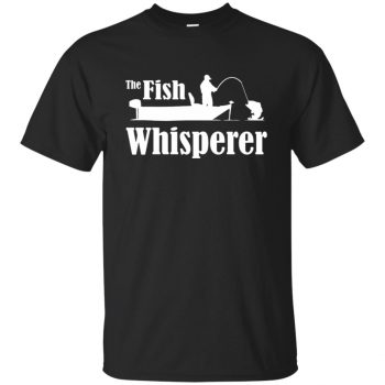 fish whisperer t shirt - black