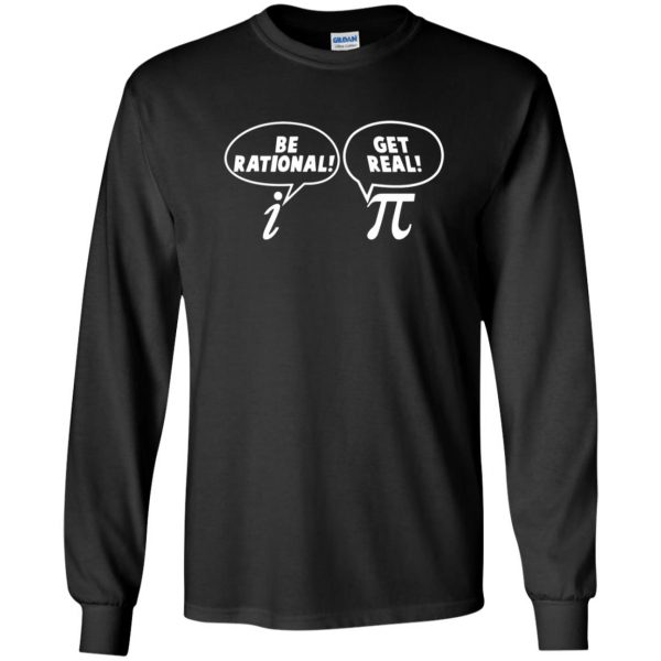 get real be rational long sleeve - black