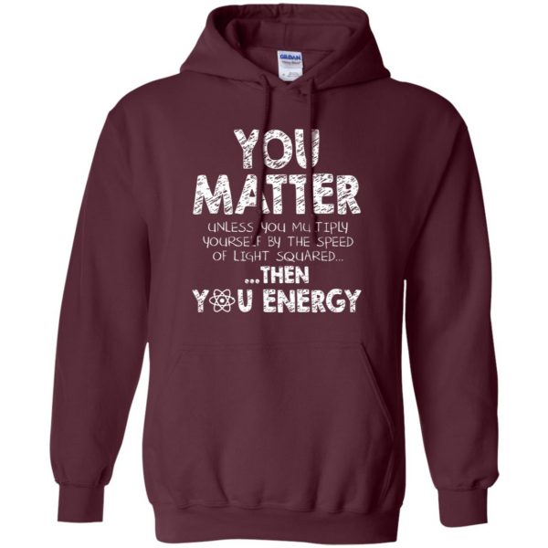 you matter hoodie - maroon