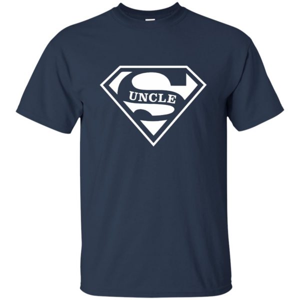 super uncle t shirt - navy blue