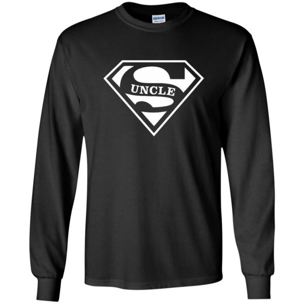 super uncle long sleeve - black