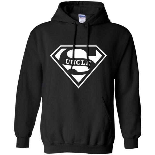 super uncle hoodie - black