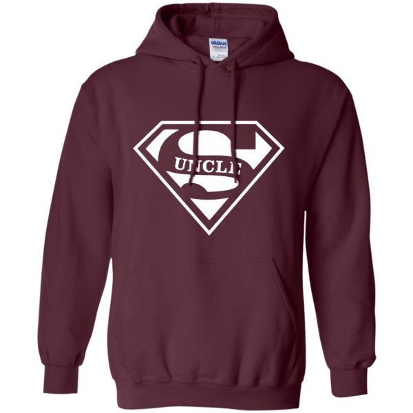 super uncle hoodie - maroon