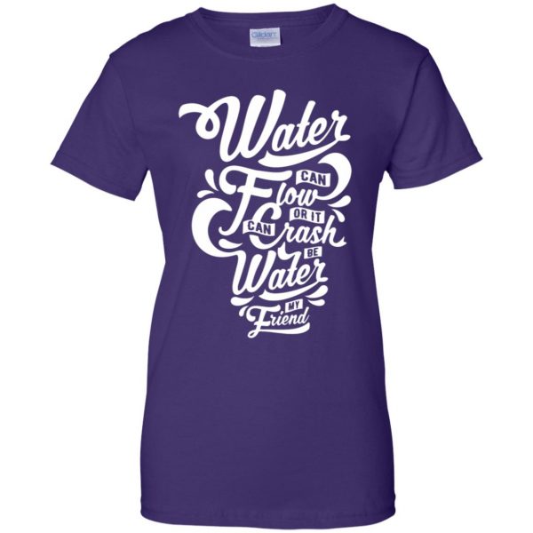 be water my friend womens t shirt - lady t shirt - purple