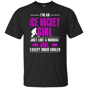 girl hockey shirts - black