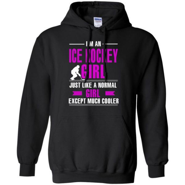 girl hockeys hoodie - black
