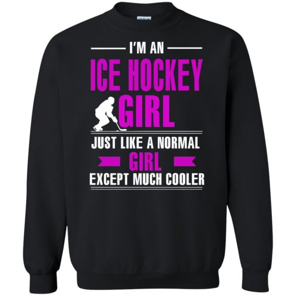 girl hockeys sweatshirt - black