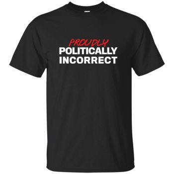 politically incorrect shirt - black