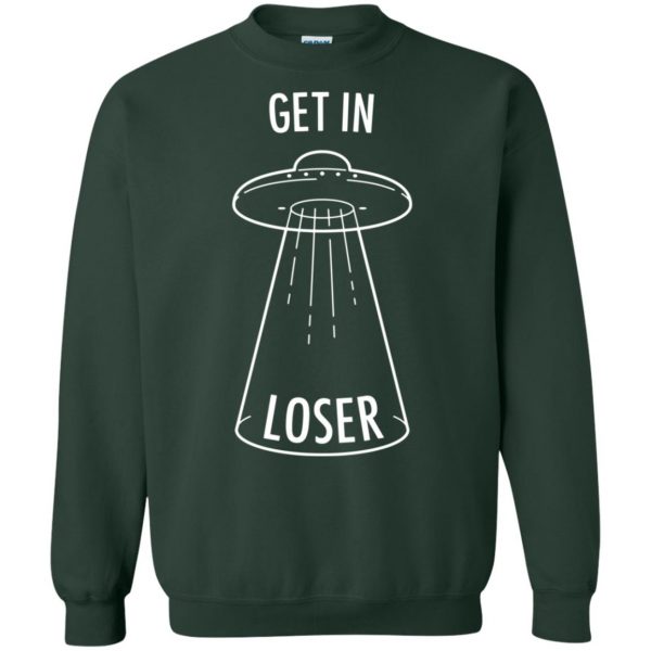 get in loser alien sweatshirt - forest green