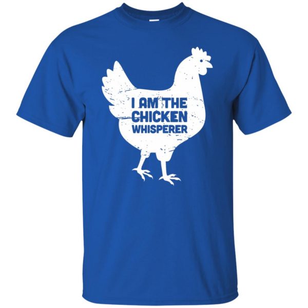 chicken farmer t shirt - royal blue