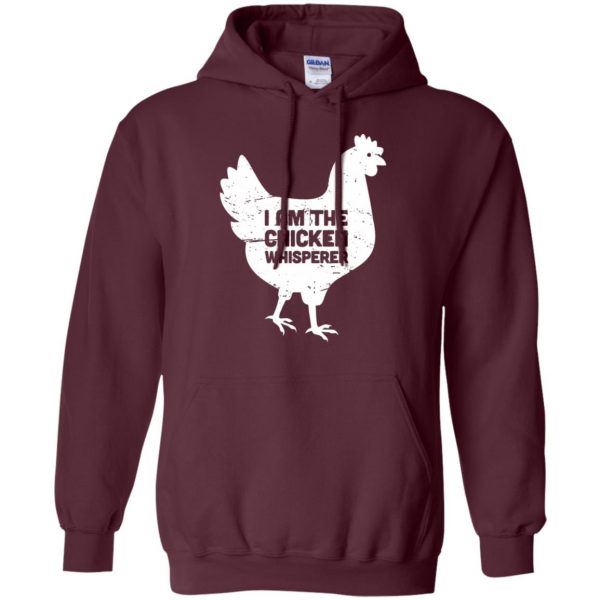 chicken farmer hoodie - maroon