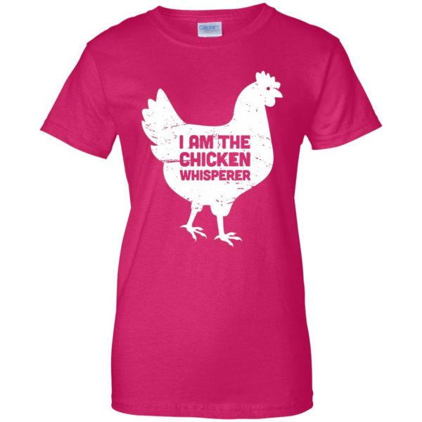 chicken farmer womens t shirt - lady t shirt - pink heliconia
