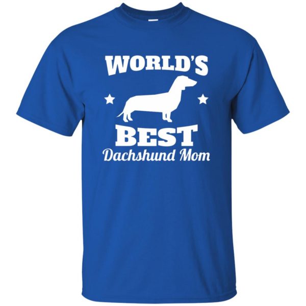 dachshund mom t shirt - royal blue