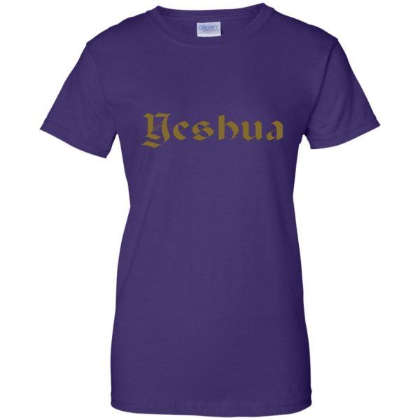 yeshua womens t shirt - lady t shirt - purple
